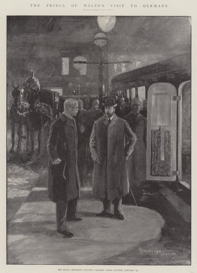 ウェールズ公のドイツ訪問 作： Henry Charles Seppings Wright